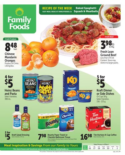Family Foods Flyer November 26 to December 2