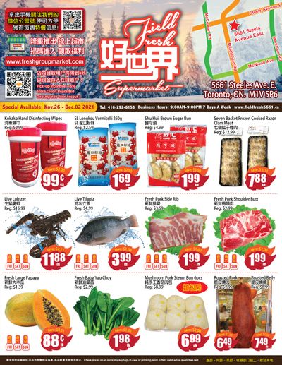 Field Fresh Supermarket Flyer November 26 to December 2