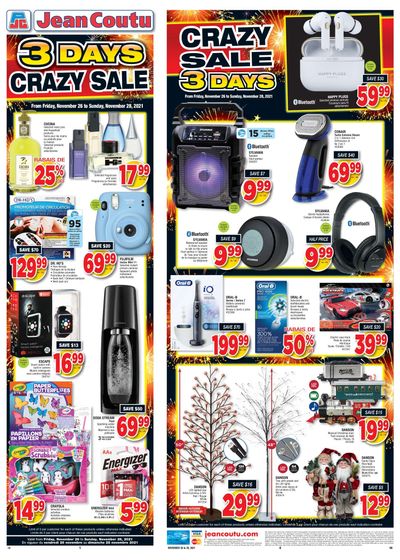 Jean Coutu (NB) Black Friday Flyer November 26 to December 2