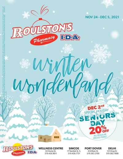 Roulston's Pharmacy Flyer November 24 to December 5