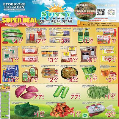 Sunny Foodmart (Etobicoke) Flyer November 26 to December 2