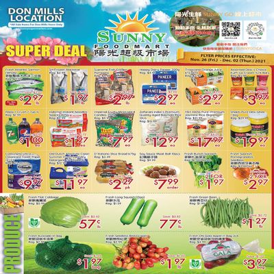 Sunny Foodmart (Don Mills) Flyer November 26 to December 2