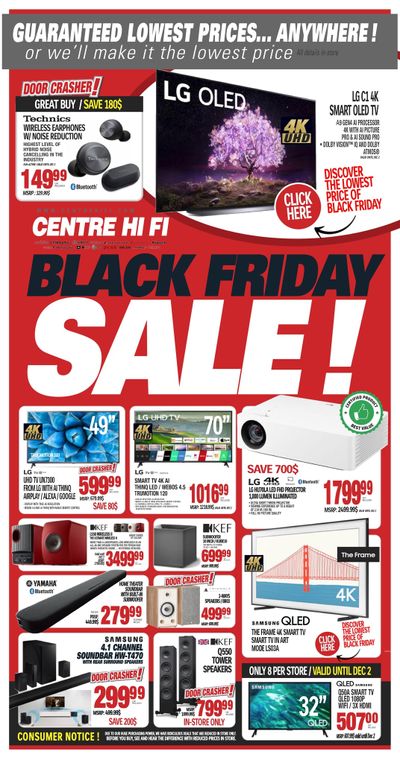 Centre Hi-Fi Black Friday Flyer November 26 to December 2, 2021