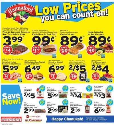 Hannaford (NH) Weekly Ad Flyer November 26 to December 3