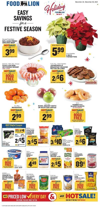 Food Lion (MD) Weekly Ad Flyer November 26 to December 3