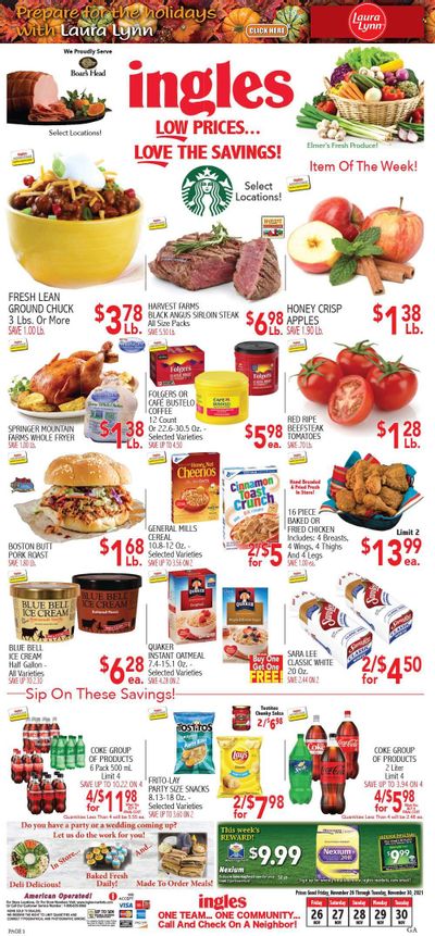 Ingles (GA, NC, SC, TN) Weekly Ad Flyer November 26 to December 3