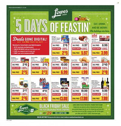 Lowes Foods (NC, SC) Weekly Ad Flyer November 26 to December 3