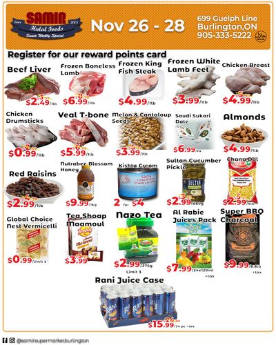Samir Supermarket Flyer November 26 to 28