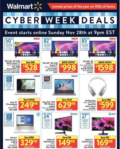 Walmart Canada Cyber Monday Week Flyer November 28 to December 1, 2021