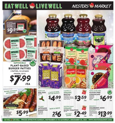 Nesters Market Eat Well Live Well Flyer November 21 to December 25
