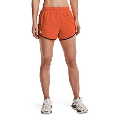 Under Armour Women's Fly by 2.0 Running Shorts, Blaze Orange (825)/Blaze Orange, Medium $19.93 (Reg $27.47)