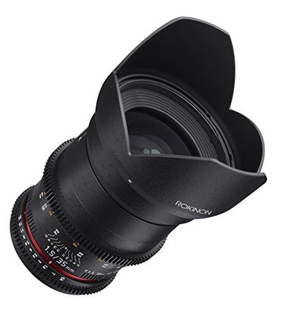 Rokinon DS35M-NEX Cine DS 35mm T1.5 AS IF UMC Full Frame Cine Wide Angle Lens for Sony E 35-35mm Fixed Lens for Sony Alpha Cameras $416.4 (Reg $766.26)
