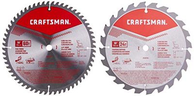 CRAFTSMAN 10-Inch Miter Saw Blade, Combo Pack (CMAS210CMB) $29.05 (Reg $46.89)