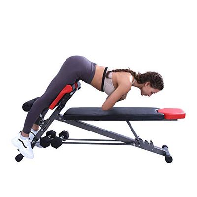 Finer Form Multi-Functional Bench for Full All-in-One Body Workout – Hyper Back Extension, Roman Chair, Adjustable Ab Sit up Bench, Decline Bench, Flat Bench $160.99 (Reg $219.99) Finer Form Multi-Functional Bench for Full All-in-One Body Workout – Hyper Back Extension, Roman Chair, Adjustable Ab Sit up Bench, Decline Bench, Flat Bench $160.99 (Reg $219.99)