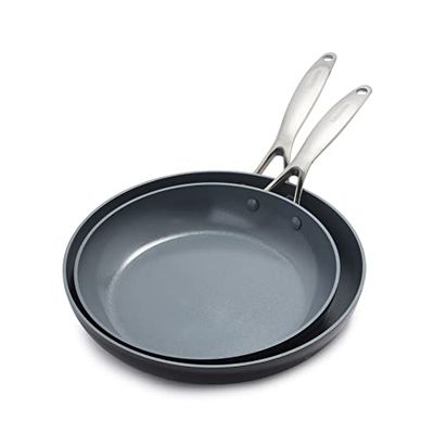 GreenPan Valencia Pro Ceramic Non-Stick Frypan Set, 10" and 12" $112.49 (Reg $159.86)