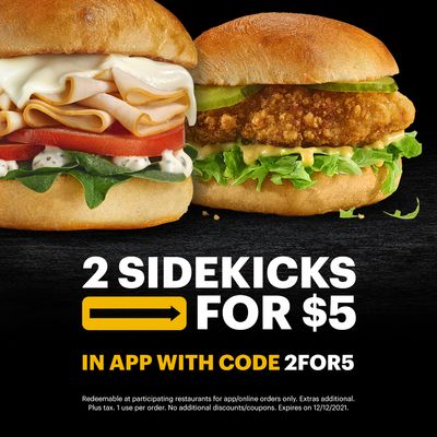 Subway Canada Promos: FREE Sandwich With Gift Card Purchase + 2 Sidekicks for $5 + 3 footlongs for $24