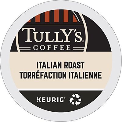 Tully's Italian Single Serve Keurig Certified Recyclable K-Cup pods for Keurig brewers, 24 Count $12.24 (Reg $17.49)
