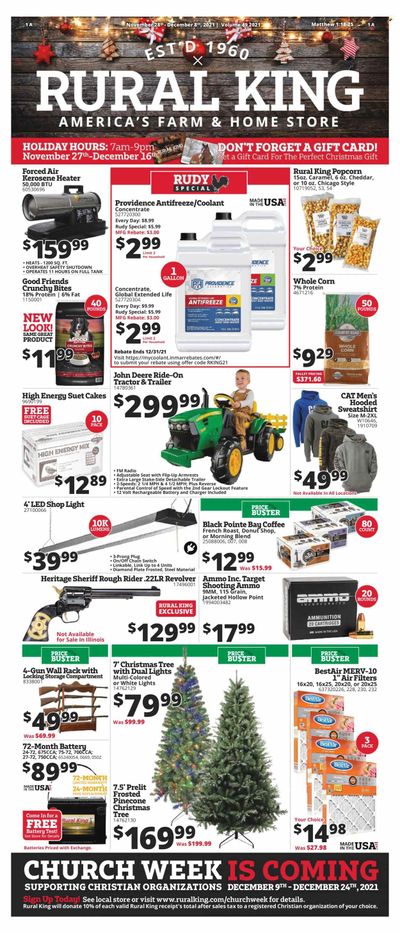 Rural King Weekly Ad Flyer November 29 to December 6