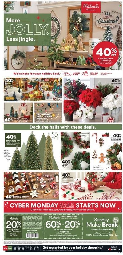 Michaels Weekly Ad Flyer November 29 to December 6