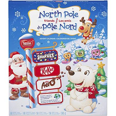 NESTLE SMARTIES, AERO, and KITKAT Christmas and Holiday Candy Advent Calendar 365 g $8.7 (Reg $12.99)