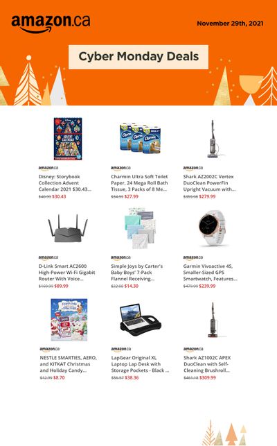 Amazon.ca Cyber Monday Flyer November 29 to 30, 2021