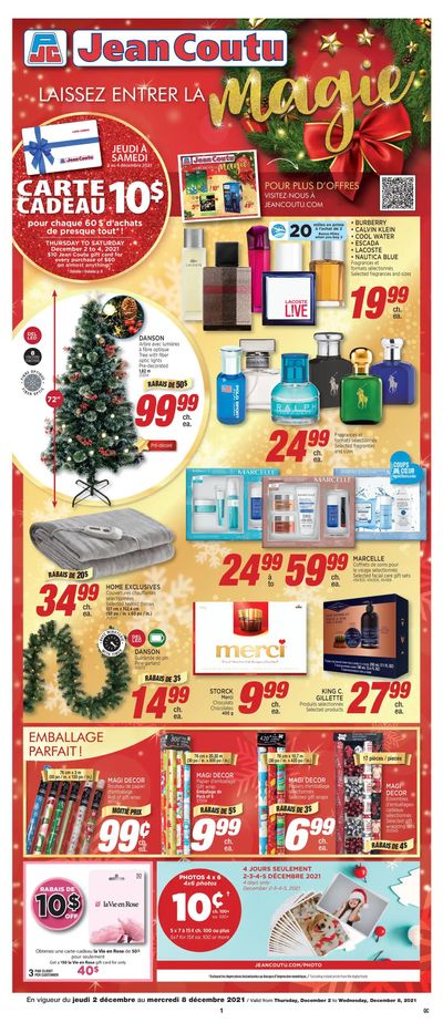 Jean Coutu (QC) Holidays Weekly Flyer December 2 to 8