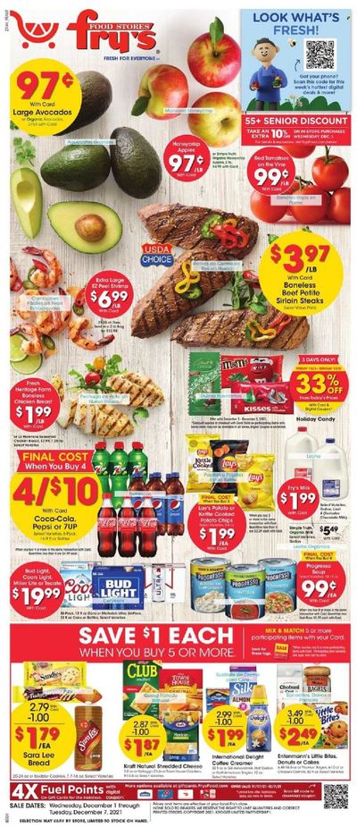 Fry’s (AZ) Weekly Ad Flyer November 30 to December 7