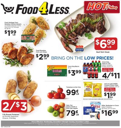 Food 4 Less (IN) Weekly Ad Flyer November 30 to December 7