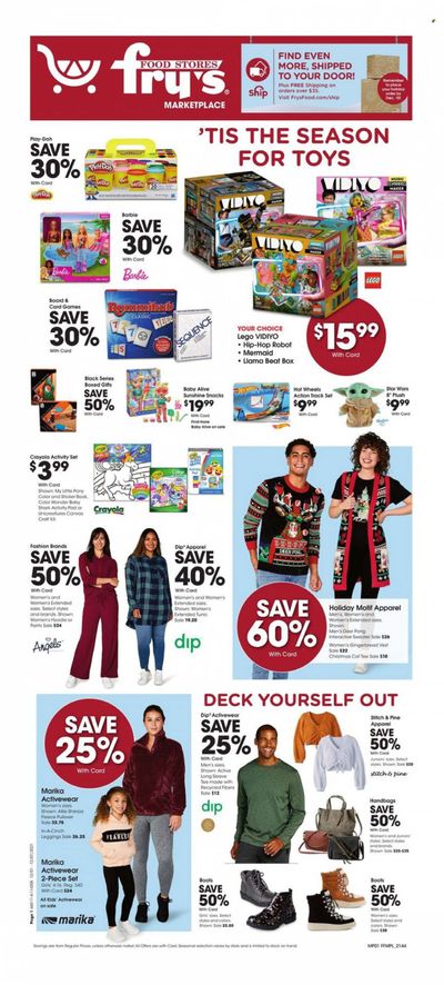 Fry’s (AZ) Weekly Ad Flyer November 30 to December 7
