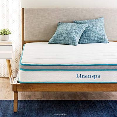 LinenSpa 8" Memory Foam and Innerspring Hybrid Mattress, Queen $155.89 (Reg $241.90)