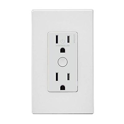 Smart Plug, Wi-fi, Leviton DW15R-1BW Decora Smart Wi-Fi Tamper Resistant Outlet, No Hub Required, Works with Alexa and Google Assistant, White $45.64 (Reg $64.33)