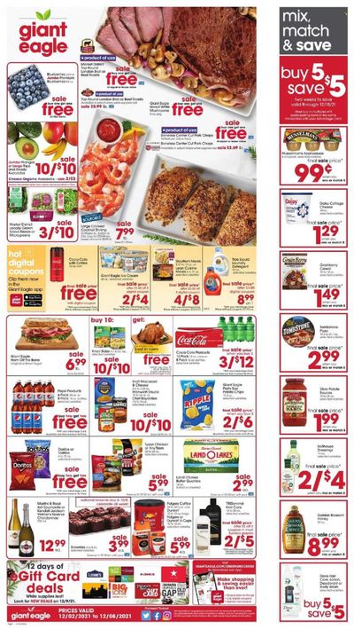 Giant Eagle (OH, PA) Weekly Ad Flyer November 30 to December 7