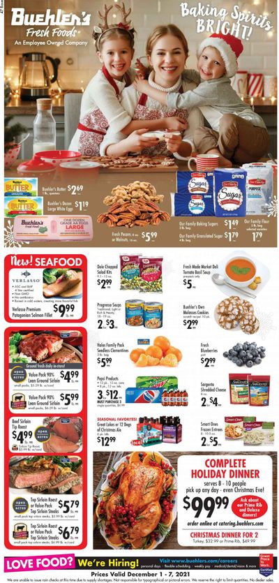 Buehler's (OH) Weekly Ad Flyer November 30 to December 7