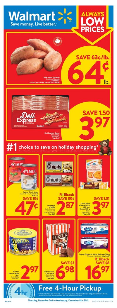 Walmart (Atlantic) Flyer December 2 to 8 Walmart (Atlantic) Flyer December 2 to 8