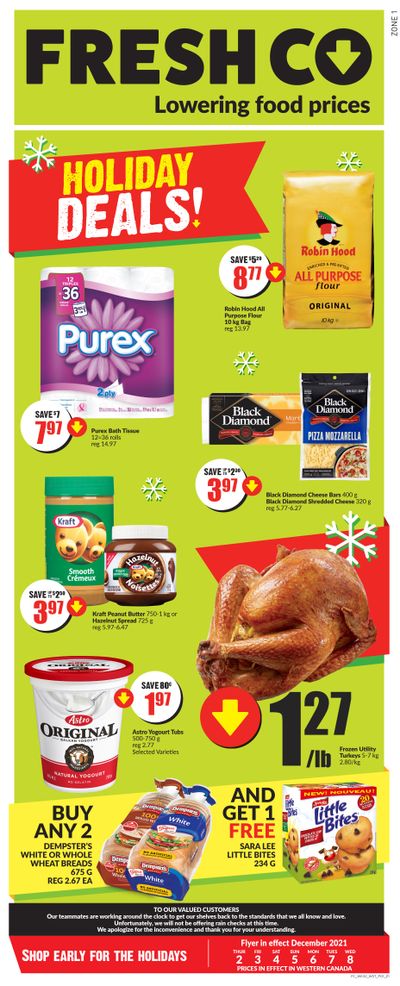 FreshCo (West) Flyer December 2 to 8