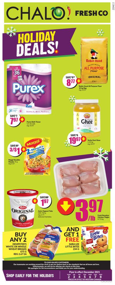 Chalo! FreshCo (West) Flyer December 2 to 8