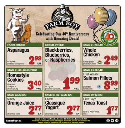 Farm Boy (Burlington, Newmarket, Oakville, Richmond Hill) Flyer December 2 to 8