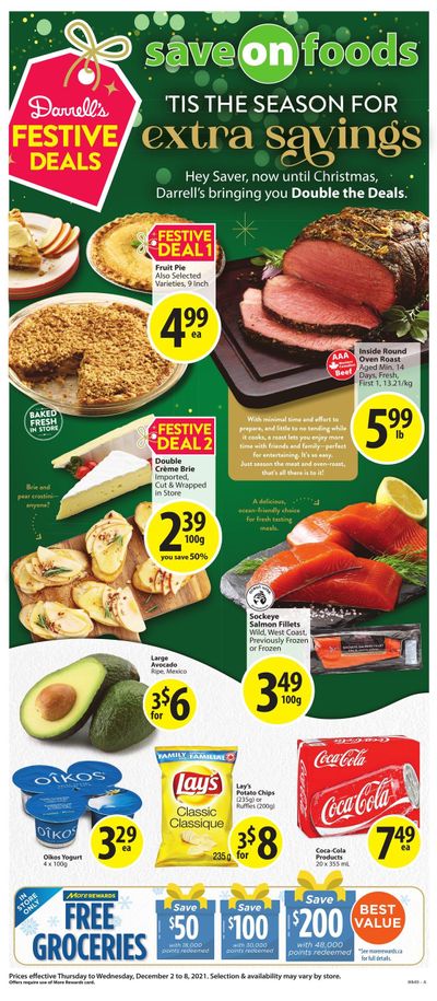 Save on Foods (BC) Flyer December 2 to 8