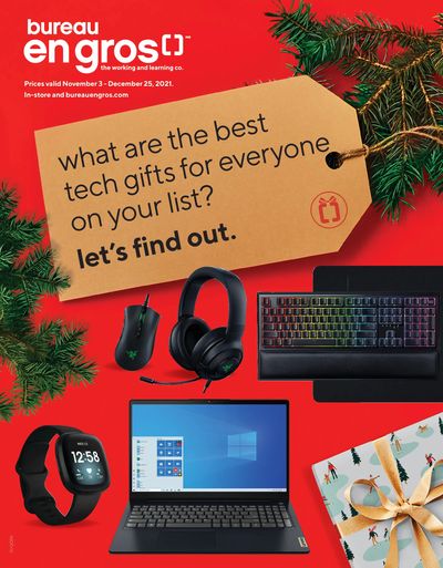 Bureau En Gros Holiday Tech Guide November 3 to December 25