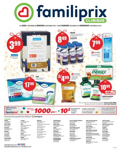 Familiprix Clinique Flyer December 2 to 8
