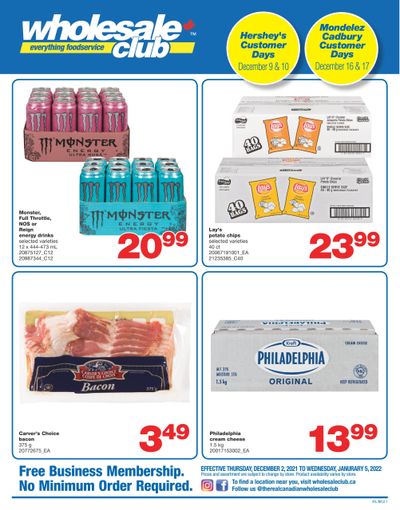 Wholesale Club (Atlantic) Flyer December 2 to January 5