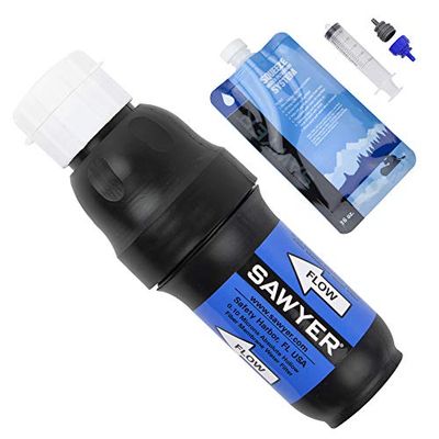Sawyer Products SP137 PointOne Squeeze Water Filter System with 16 oz Pouch, Straw and Hydration Pack Adapters $37.8 (Reg $44.93)