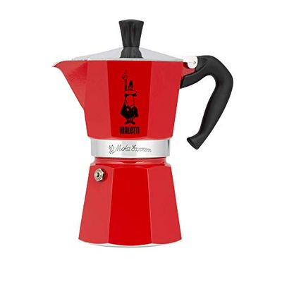 Bialetti Moka Express 6-Cup Aluminum Stovetop Espresso Maker, Red $37.49 (Reg $49.99)