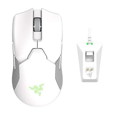 Razer Viper Ultimate Lightest Wireless Gaming Mouse & RGB Charging Dock: HyperSpeed Wireless Technology - 20K DPI Optical Sensor - 78g Lightweight - Optical Mouse Switch - 70 Hr Battery - Mercury $109.99 (Reg $199.99)