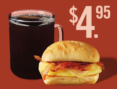Starbucks Canada Promo: Any Breakfast Sandwich & Tall Coffee for $4.95