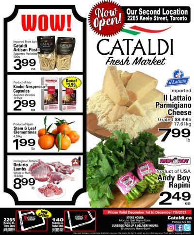 Cataldi Fresh Market Flyer December 1 to 7