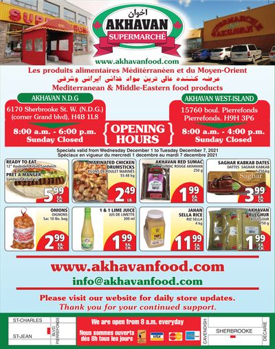 Akhavan Supermarche Flyer December 1 to 7