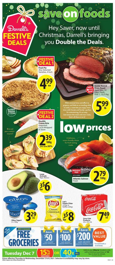Save on Foods (AB) Flyer December 2 to 8