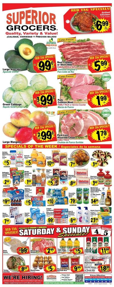 Superior Grocers (CA) Weekly Ad Flyer December 1 to December 8