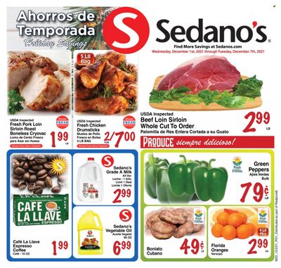 Sedano's (FL) Weekly Ad Flyer December 1 to December 8